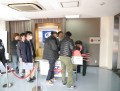 早朝から行列ができたカニの「１０００円」」特別販売抽選会