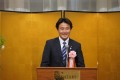 祝辞を述べる衆議院議員井林辰徳氏