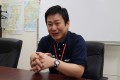 熱く語る奥会場長