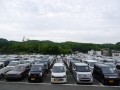 出品ヤードには地元京都を中心に良質車が多数出品されている