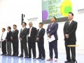 ＡＡ開催前には三役が全員揃って会員・組合員に挨拶。