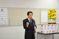 新会場完成後の抱負を語る安藤之弘社長