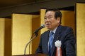 自民党中古車議員連盟額賀福志郎会長の挨拶