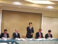 安部会長が各事業への協力を呼びかけた