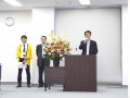 安部理事長は来場会員への挨拶で、昨年度実績を振り返った