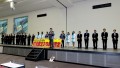挨拶に立つ加藤勝義理事長