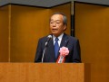 新会長に就任した内山田竹志氏の挨拶