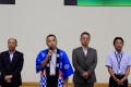 挨拶に立つ斉藤青年部会長