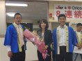 ＪＵ長崎のＡＡ開催日にV８達成を記念した花束贈呈式