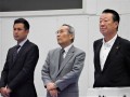 写真左からＪＵ長崎の沖田博文流通委員長、ＪＵ九州の佐藤流通委員長（ＪＵ大分理事長）、徳永理事長