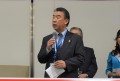 来賓代表で挨拶を述べるJU静岡・萩原筆頭副理事長