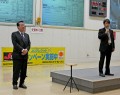 謝辞を述べるＪＵ福岡の山口幸治流通委員長