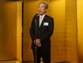 交流会で挨拶する髙谷会長