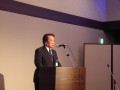 ＪＵ沖縄の幸喜洋三会長・理事長が懇親会の開会挨拶