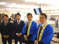 写真左からＪＵ島根の中村青年部会長と森山流通委員長、ＪＵ長崎の沖田博文流通委員長と松尾理青年部会長