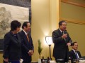 左藤章衆議院議員（写真右）、太田房江参議院議員（同左）も新年挨拶に訪れた