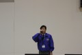 挨拶に立つ山口支店長