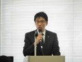 北口社長が会員への謝辞を述べた