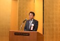 横山氏による新会長・理事長選任の挨拶