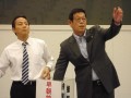 早朝抽選会では東理事長が抽選