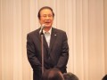 懇親会には松永前会長も出席した