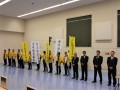 ＪＵ福岡執行部と青年部会メンバーが整列