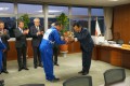 池田選手に国土交通大臣杯が授与された