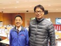 ＪＵ岡山の山根青年部会長（写真左）と福本流通委員長（同右）