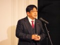 来賓を代表してＪＵ熊本の永松会長・理事長が乾杯の挨拶