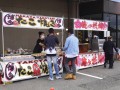 会場前には青年部恒例の屋台出店