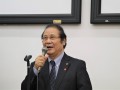 ＪＵ大阪の松永名誉会長が登壇し祝辞を述べた