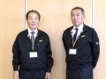 大峰社長（写真左）と竹下会場長の固い絆