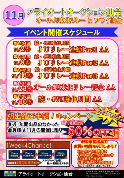 21年11月02日の中古車オークション 会場イベント情報 グーネット自動車流通